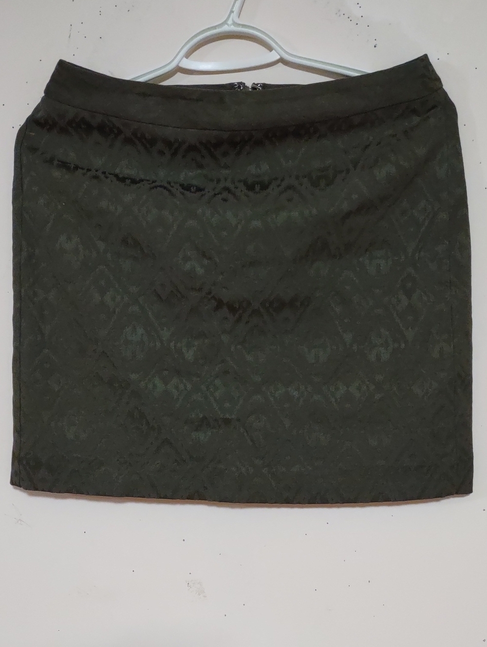 Banana Republic Dark Green Jacquard Mini Skirt